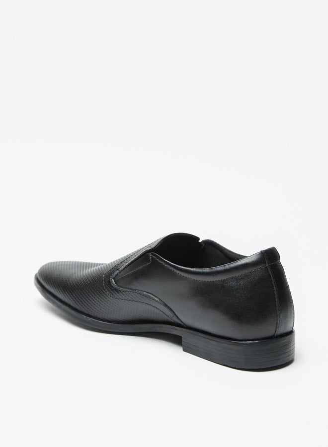 Men's Textured Slip-On Loafers