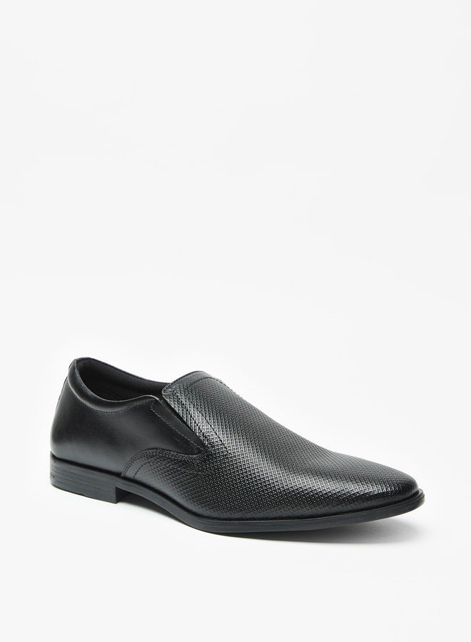 Men's Textured Slip-On Loafers