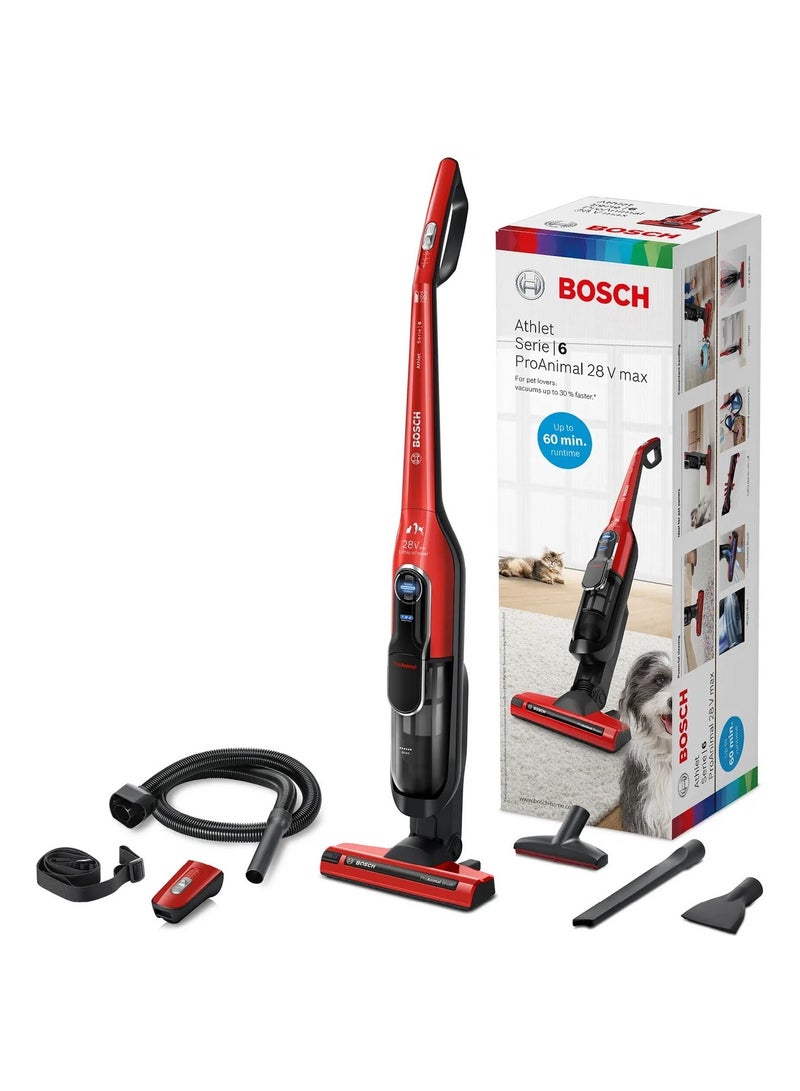 Rechargeable Vacuum Cleaner 6000 W BCH86PET1 Tornado Red