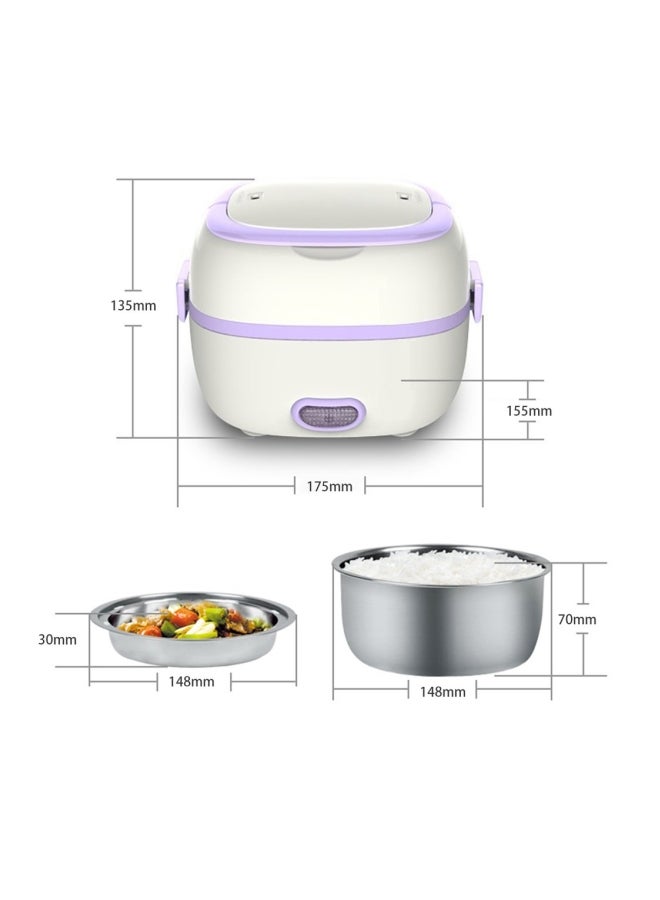 Electric Portable Rice Cooker YY26600 White/Purple