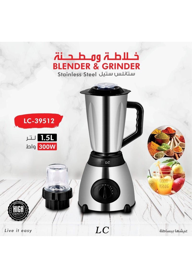 LC 2 In 1 Blender And Grinder 1.5 Ltr