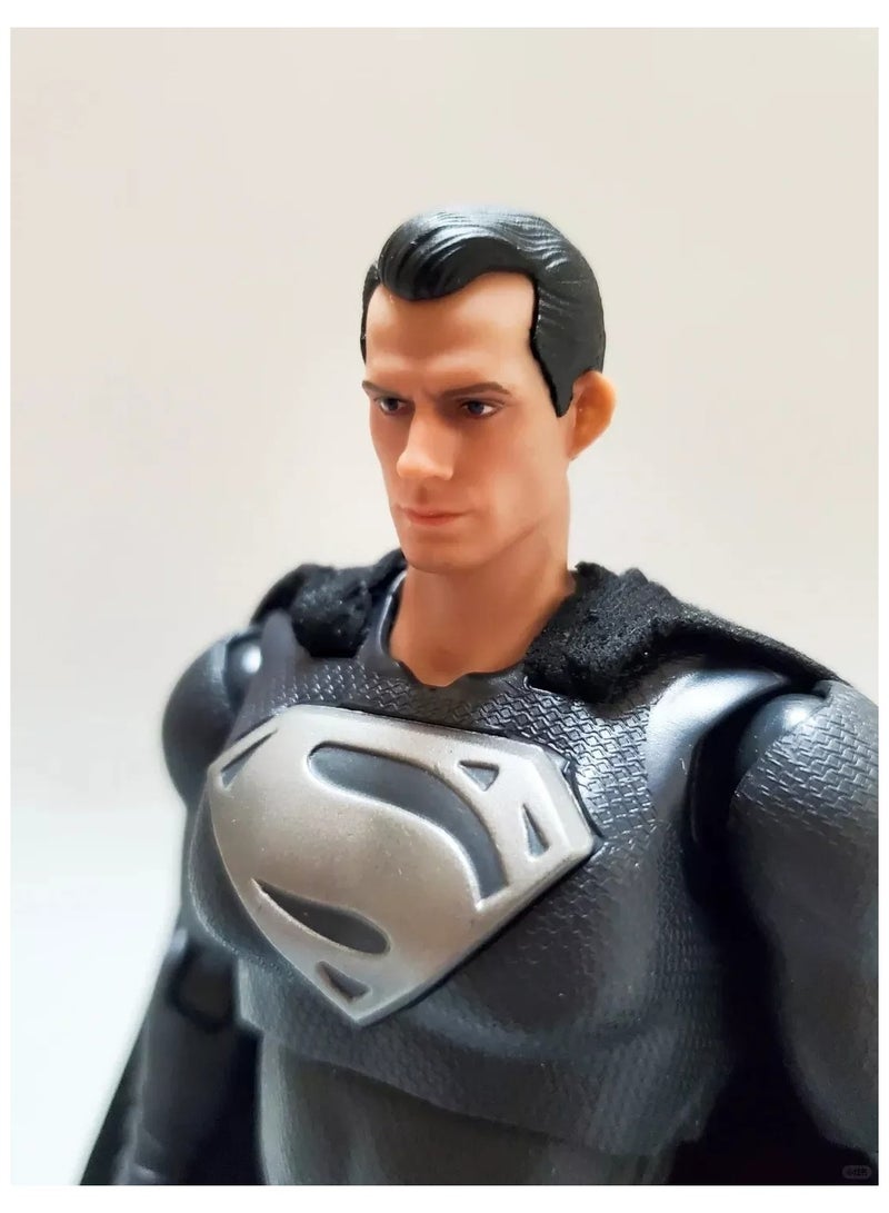 Black Superman Action Figure 1/10 Scale