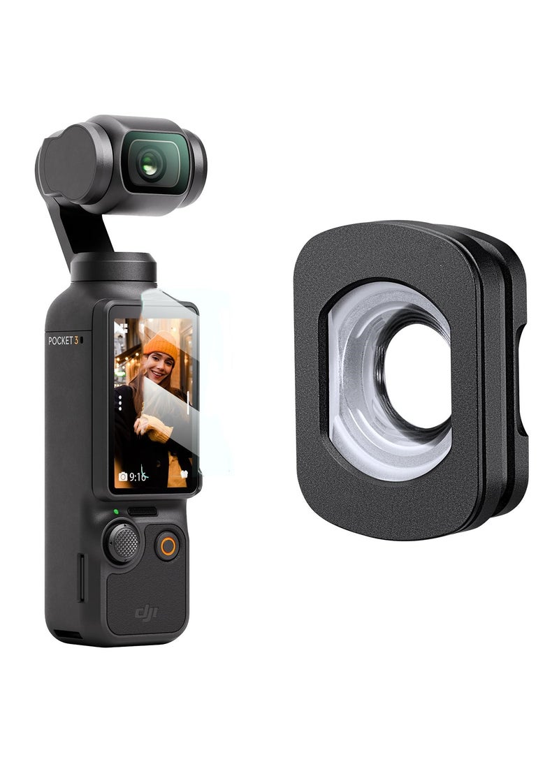 Concept Wide-Angle Lens Compatible with DJI Osmo Pocket 3 Magnetic Attach/Multi-Coated/Optical Glass