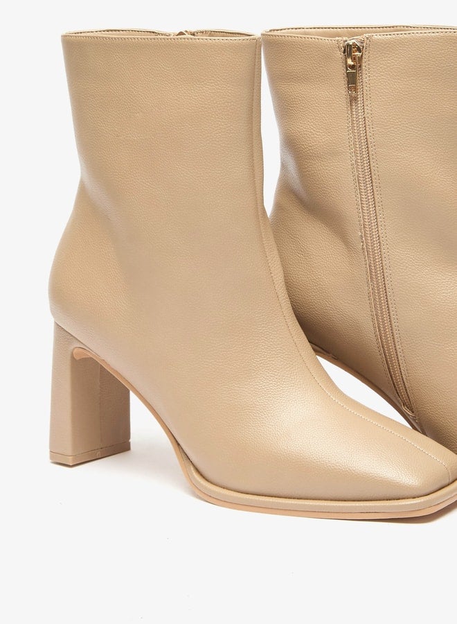 Women Outdoor Zip Ankle Boots