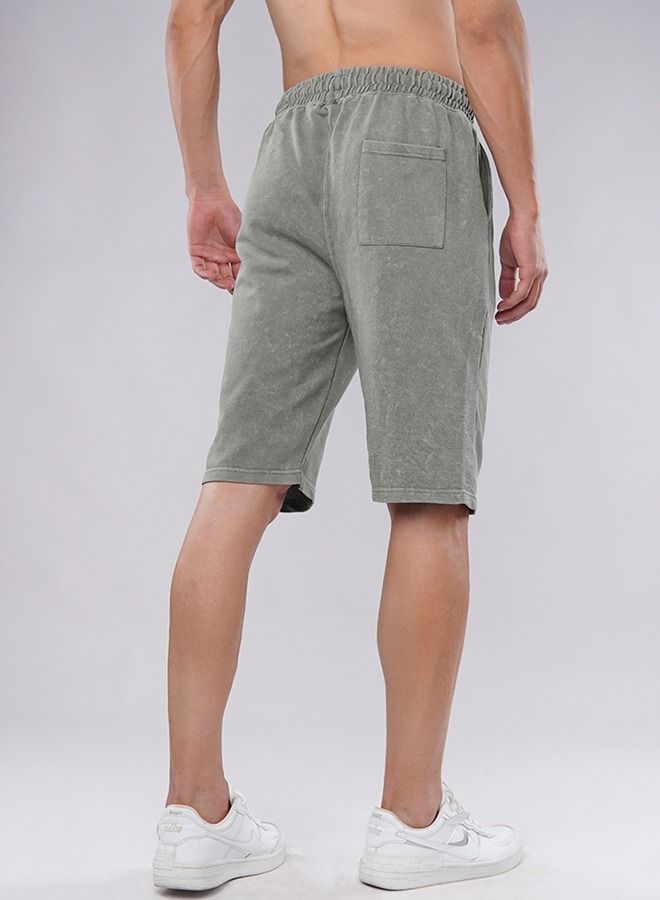 Men's Comfortable Clouded Summer Knee-Length Shorts