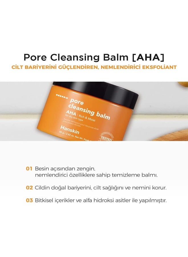 Pore Cleansing Balm Aha Rich & Moist 80G