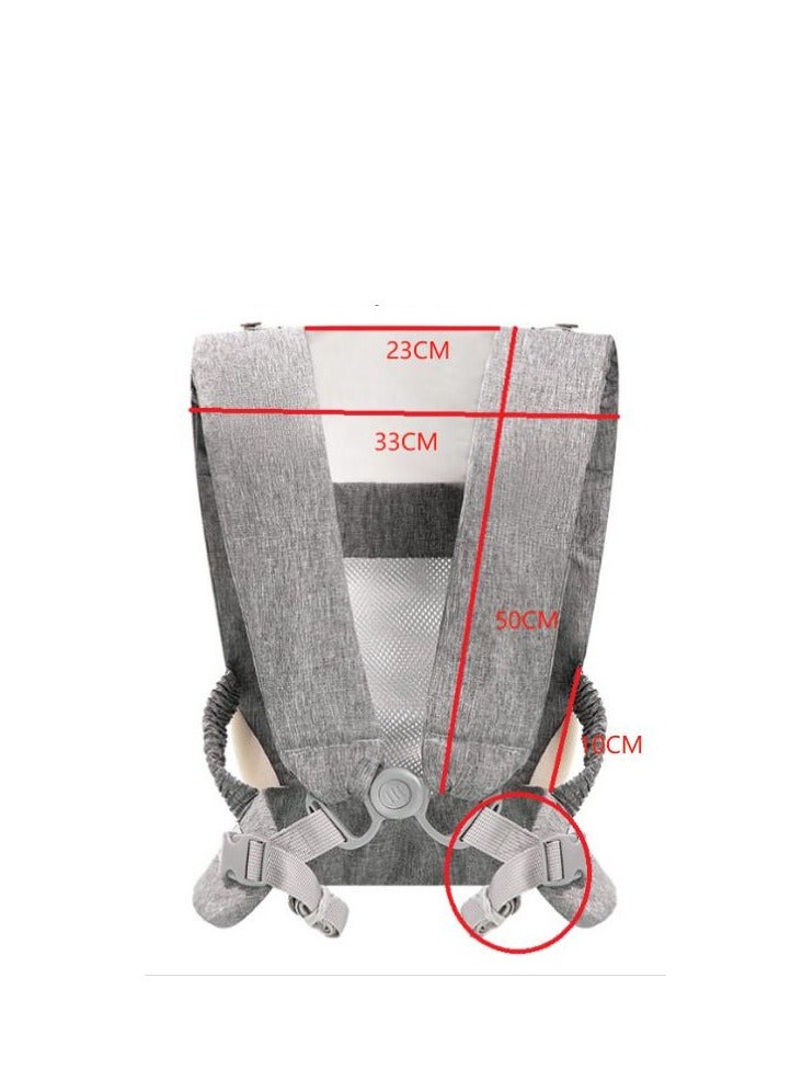 Baby Carrier Multifunctional Lightweight Adjustable Dual Shoulder Easy to Wear and Remove Skin Friendly Eco-Friendly Material (3 to 36 Months)