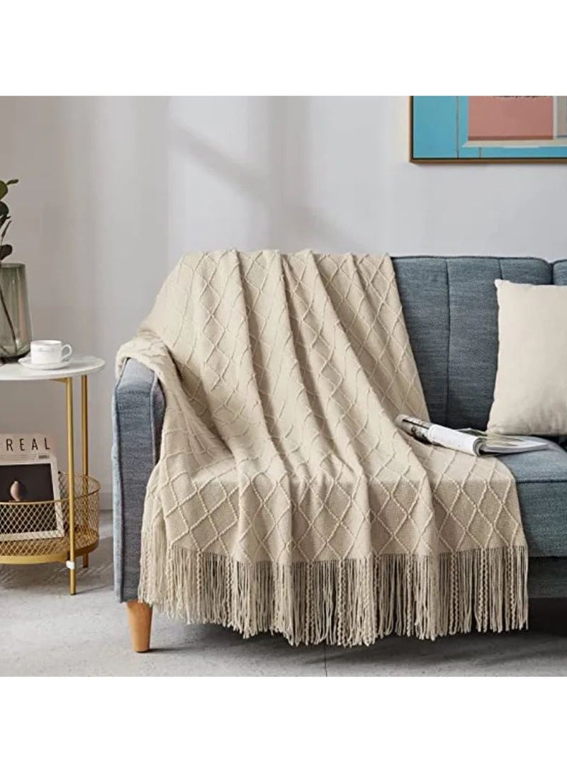 Soft Tassel Design Blanket