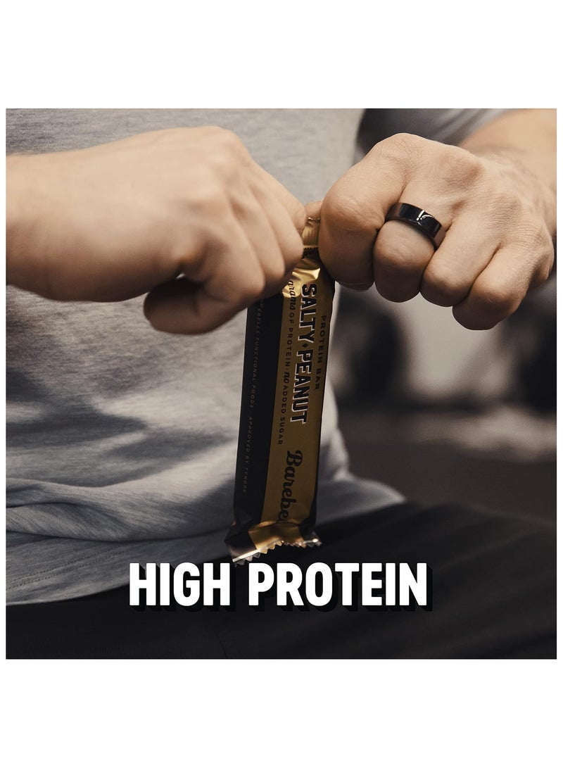 High Protein and Low Carb Bar Salty Peanut 12 x 55g Low Sugar Snack Protein Bar with 20g protein