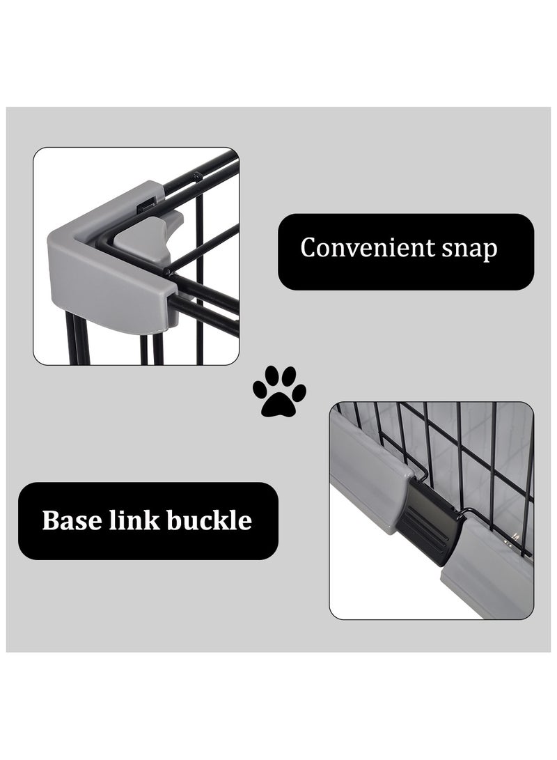 Cat cage with arched door design, Indoor cat cage with Spring door lock, Durable & strong quality cage, Easy to assemble, Suitable for multiple cats, Portable and foldable cage (Black)