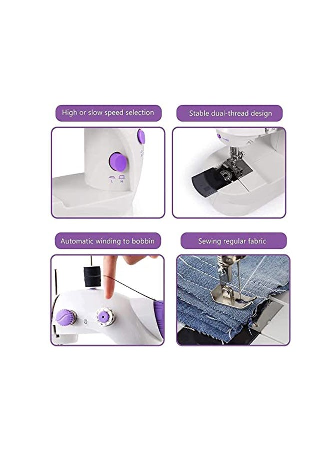 Mini Sewing Machine -31121 White/Purple