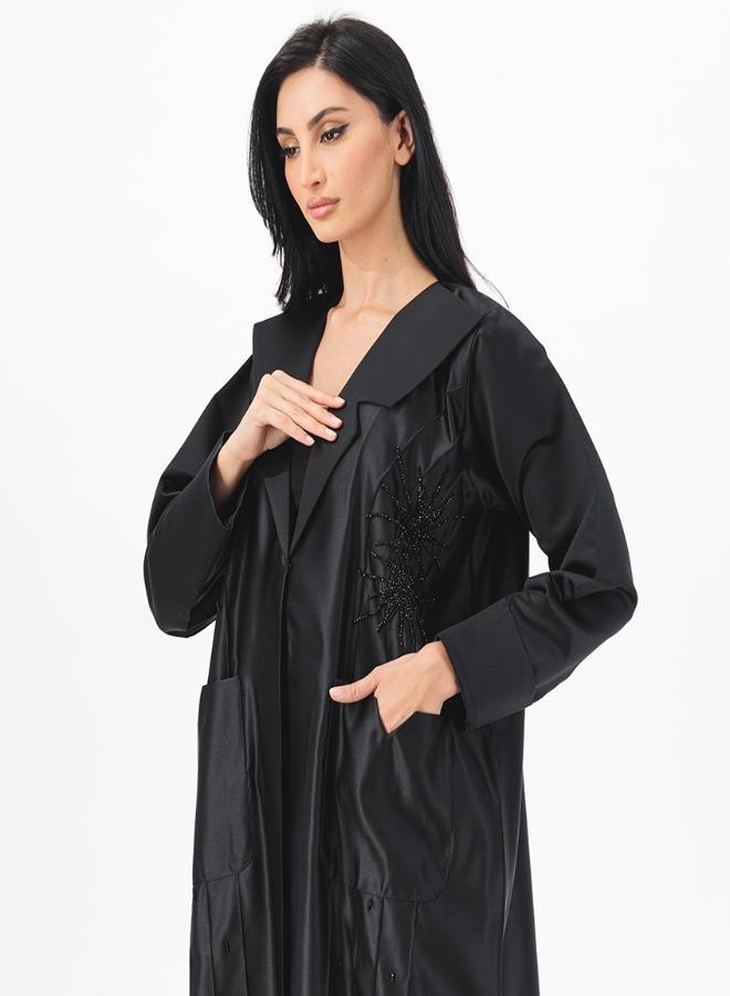 Front open Embellished Abaya