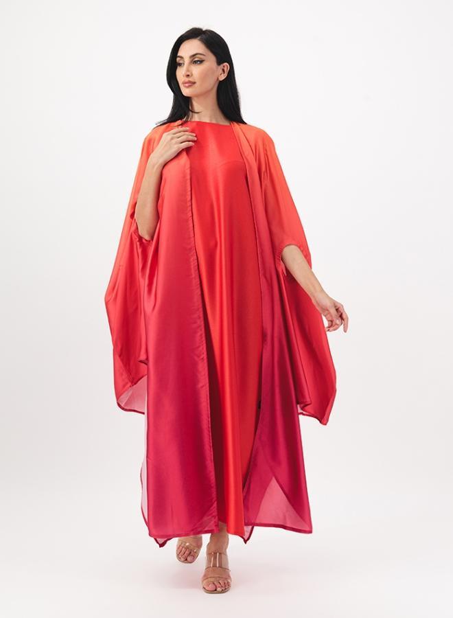 Cape detail abaya with inner