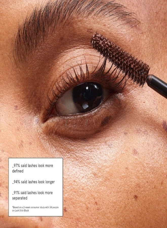 Glossier Lash Slick Lengthening & Enhancing Mascara,  Black - true black mascara - 8.5ml | Natural-Looking, Long Lashes