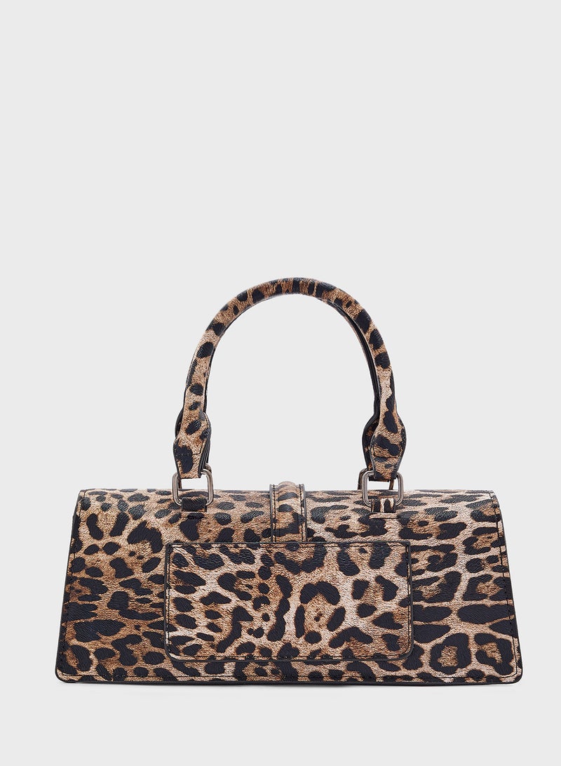 Leopard Print Satchel Bag