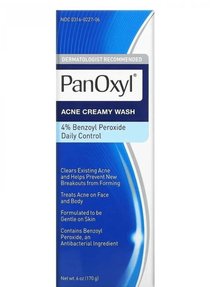 Benzoyl Peroxide 4% Acne Creamy Wash White 170grams