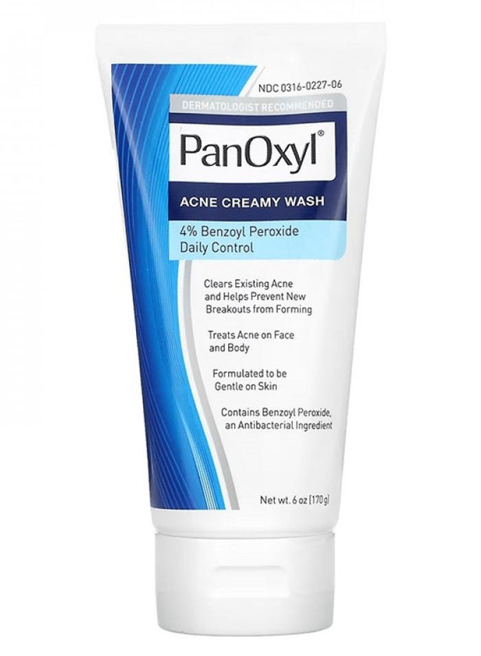 Benzoyl Peroxide 4% Acne Creamy Wash White 170grams