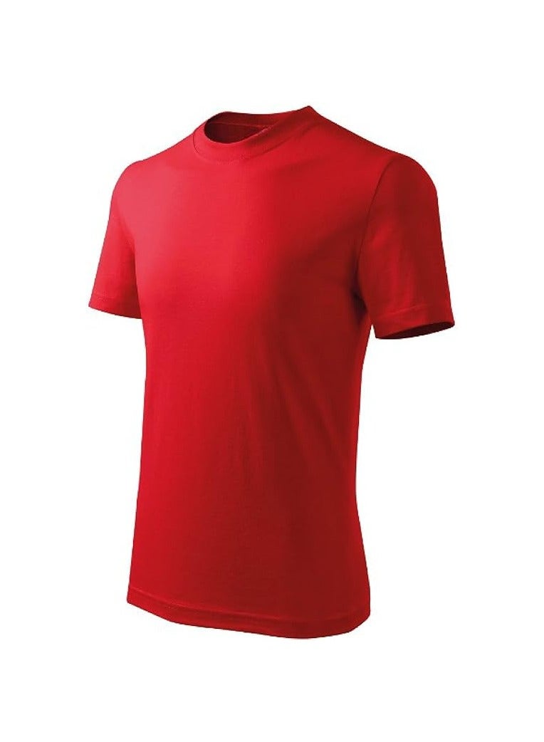 10 pcs Adult Round Neck Combed Men's T Shirt 190 GSM Pure Cotton Basic Colors