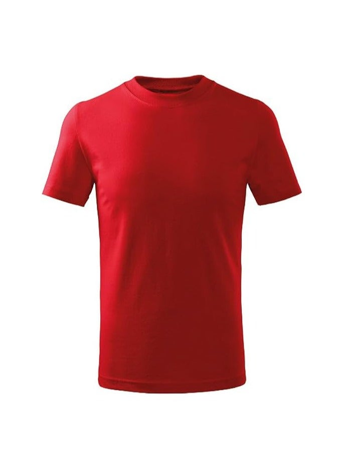 10 pcs Adult Round Neck Combed Men's T Shirt 190 GSM Pure Cotton Basic Colors