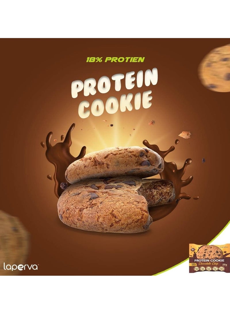 Protein Cookies Keto-Friendly Gluten-Free Low-Carb High Protein-28gm Pack of 20  (18% Whey Protein Isolate) with Chocolate Chip No Added Sugar