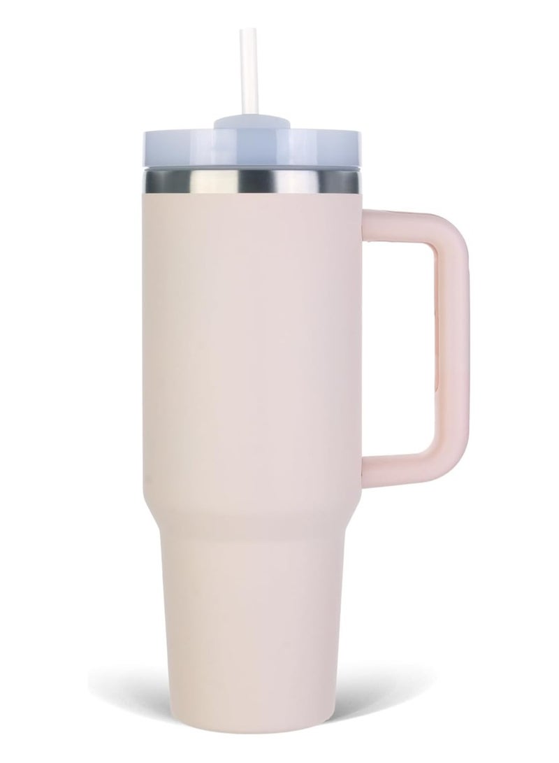 Vacuum Insulated Tumbler Stainless Steel Tumbler with Lid and Straw for Water Iced Tea or Coffee Smoothie and More 40 oz