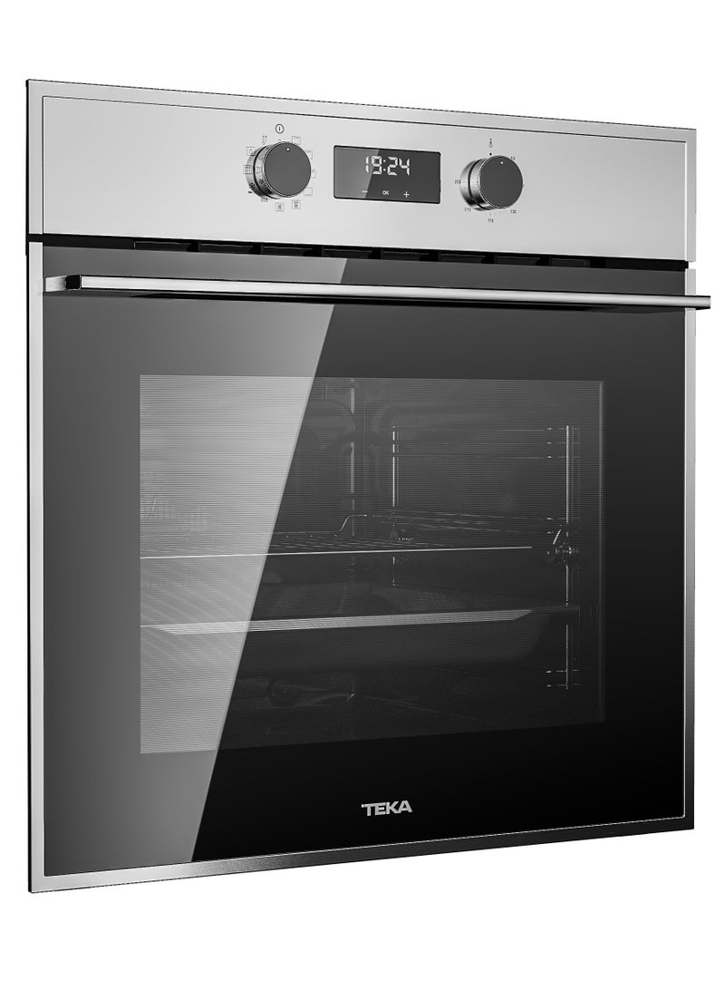 Teka Built-in 60 cm Multifunction Oven 8 Cooking Functions, Automatic HydroClean® System & A+ Energy 71 L HSB 635 SS