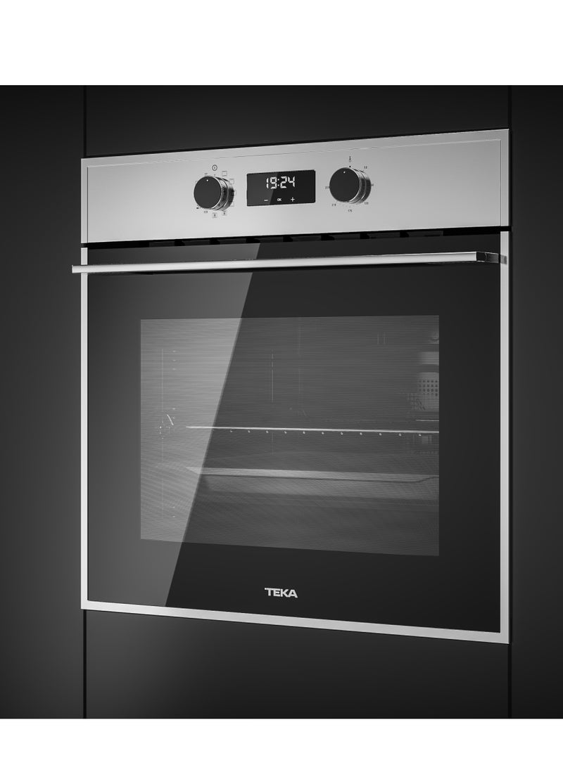 Teka Built-in 60 cm Multifunction Oven 8 Cooking Functions, Automatic HydroClean® System & A+ Energy 71 L HSB 635 SS