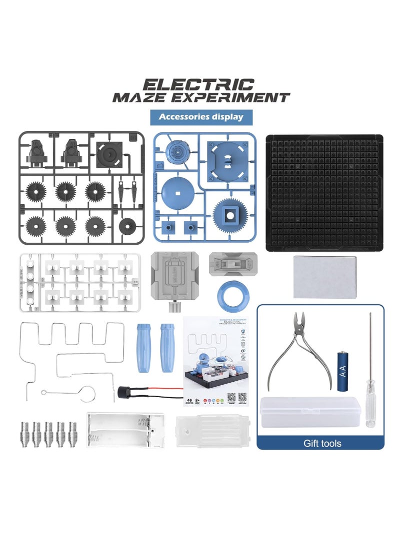 Take Apart Electric Maze Experiment STEM Circuit Kits Toys for 8 9 10 11 12 Years Old Boys Girls, Educational Science Circuit Blocks Electronic Blocks DIY Gifts Toys