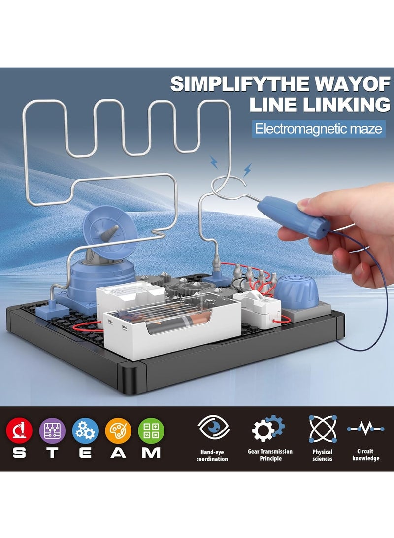 Take Apart Electric Maze Experiment STEM Circuit Kits Toys for 8 9 10 11 12 Years Old Boys Girls, Educational Science Circuit Blocks Electronic Blocks DIY Gifts Toys