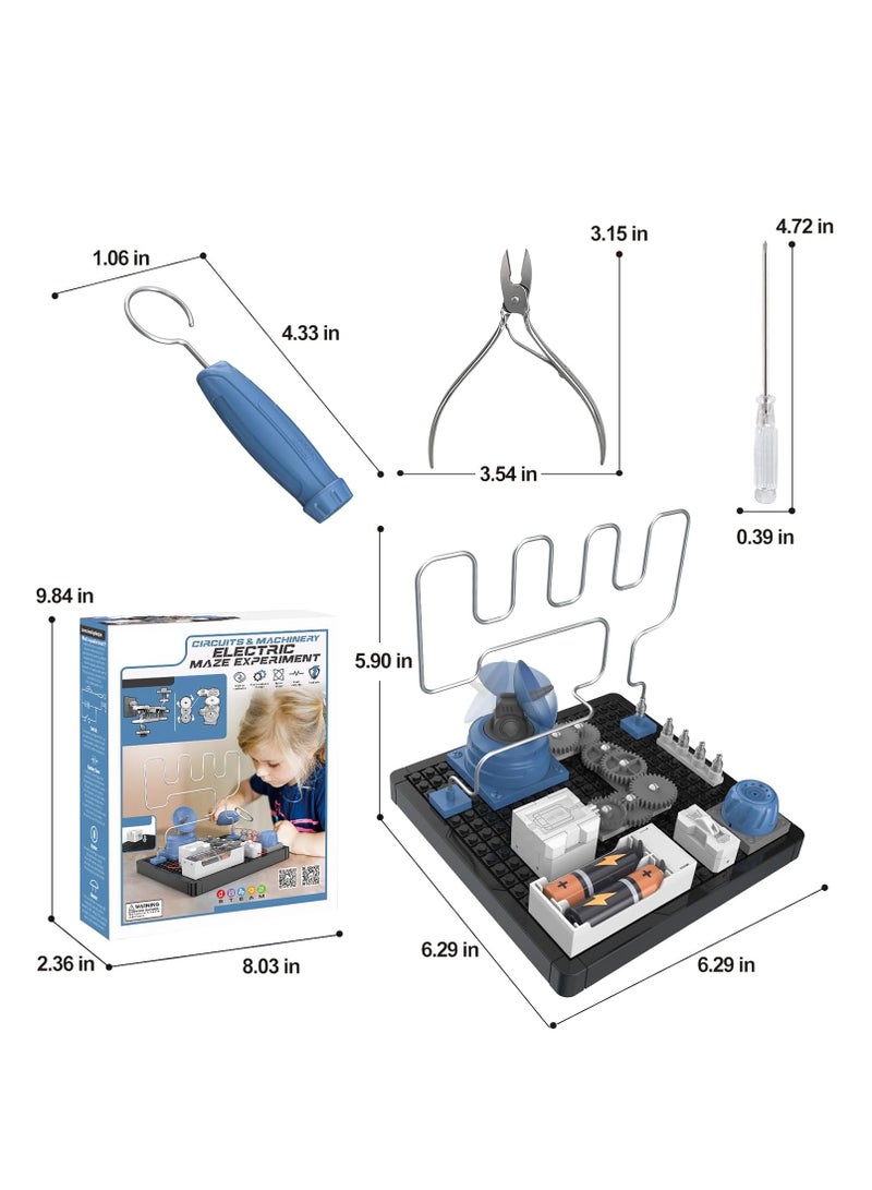 Take Apart Electric Maze Experiment STEM Circuit Kits Toys for 8 9 10 11 12 Years Old Boys Girls, Educational Science Circuit Blocks Electronic Blocks DIY Gifts Toys