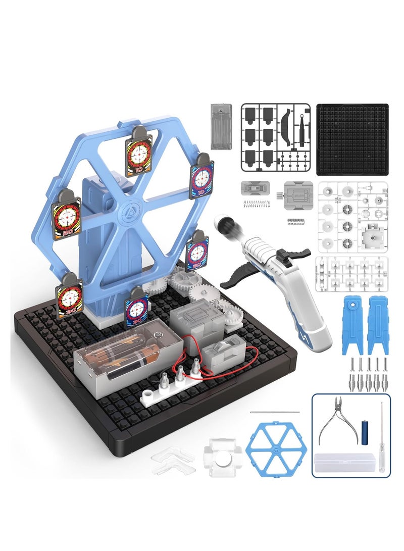 Take Apart Bow and Arrow Rotating STEM Circuit Kits Toys for 8 9 10 11 12 Years Old Boys Girls, Educational Science Circuit Blocks Electronic Blocks DIY Gifts Toys