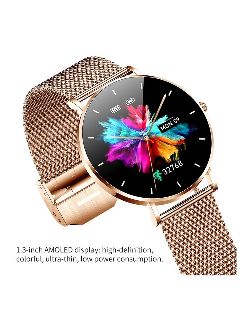 Ultra Thin T8 mini Pro Smart Watch AMOLED High Quality BT Call Smart Sport Health Watch for Men, Woman