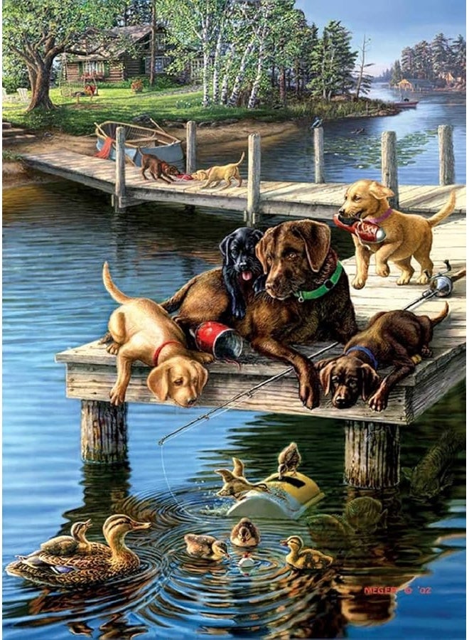 SUNSOUT INC - Summer School - 500 pc Large Pieces Jigsaw Puzzle by Artist: James Meger - Finished Size 19.25