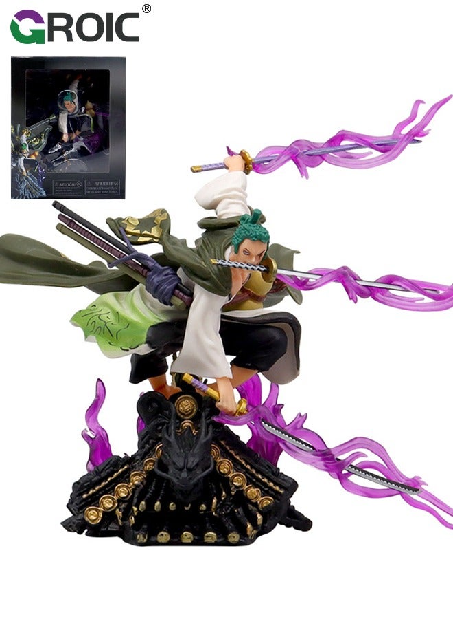 Zoro Action Figure, One Piece Figure, Zoro Anime Figure Model Desk Decoration Action Figure Sauron Three Thousand Swords Style Statue Figure Roronoa Zoro, One Piece Zoro Collectibles, Decorations