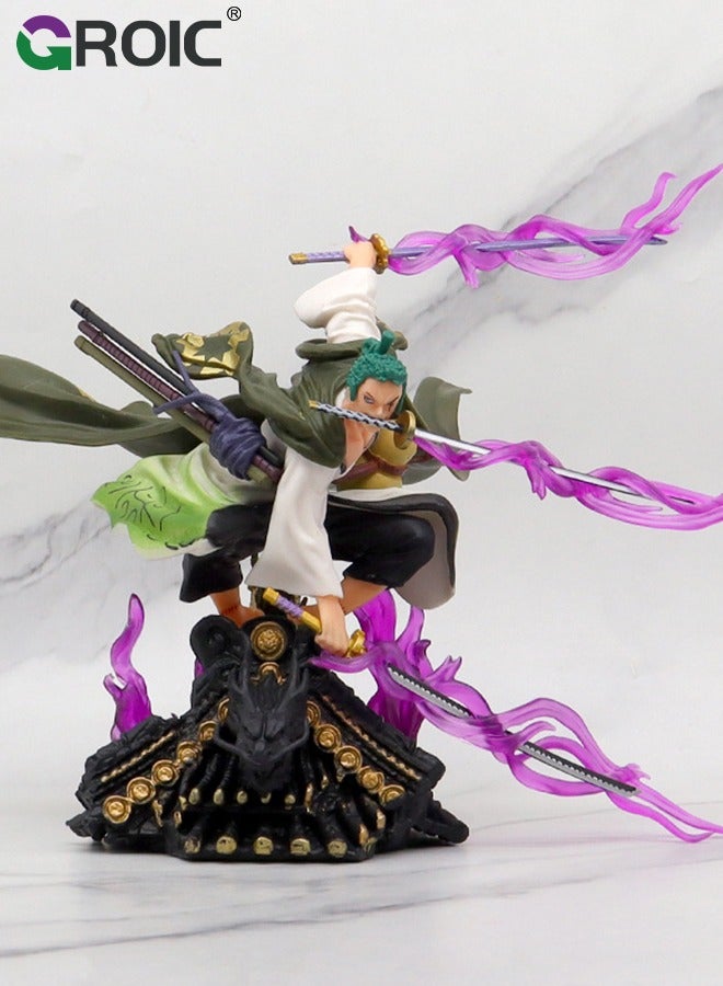 Zoro Action Figure, One Piece Figure, Zoro Anime Figure Model Desk Decoration Action Figure Sauron Three Thousand Swords Style Statue Figure Roronoa Zoro, One Piece Zoro Collectibles, Decorations