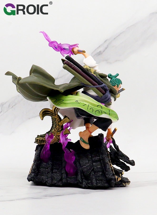 Zoro Action Figure, One Piece Figure, Zoro Anime Figure Model Desk Decoration Action Figure Sauron Three Thousand Swords Style Statue Figure Roronoa Zoro, One Piece Zoro Collectibles, Decorations