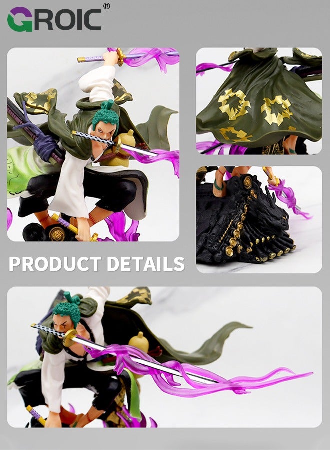 Zoro Action Figure, One Piece Figure, Zoro Anime Figure Model Desk Decoration Action Figure Sauron Three Thousand Swords Style Statue Figure Roronoa Zoro, One Piece Zoro Collectibles, Decorations