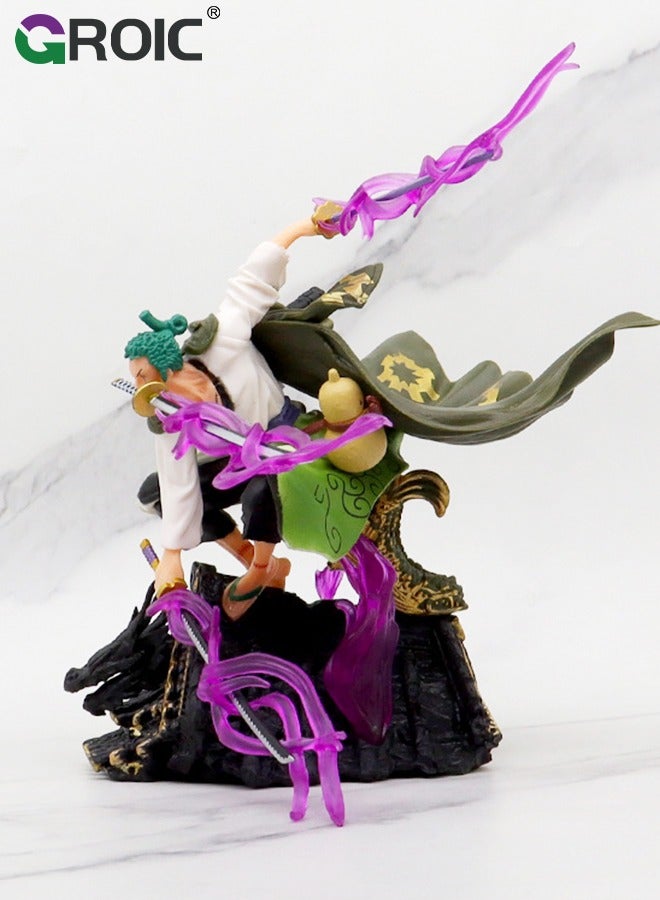 Zoro Action Figure, One Piece Figure, Zoro Anime Figure Model Desk Decoration Action Figure Sauron Three Thousand Swords Style Statue Figure Roronoa Zoro, One Piece Zoro Collectibles, Decorations