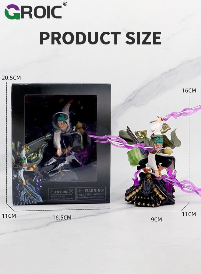 Zoro Action Figure, One Piece Figure, Zoro Anime Figure Model Desk Decoration Action Figure Sauron Three Thousand Swords Style Statue Figure Roronoa Zoro, One Piece Zoro Collectibles, Decorations