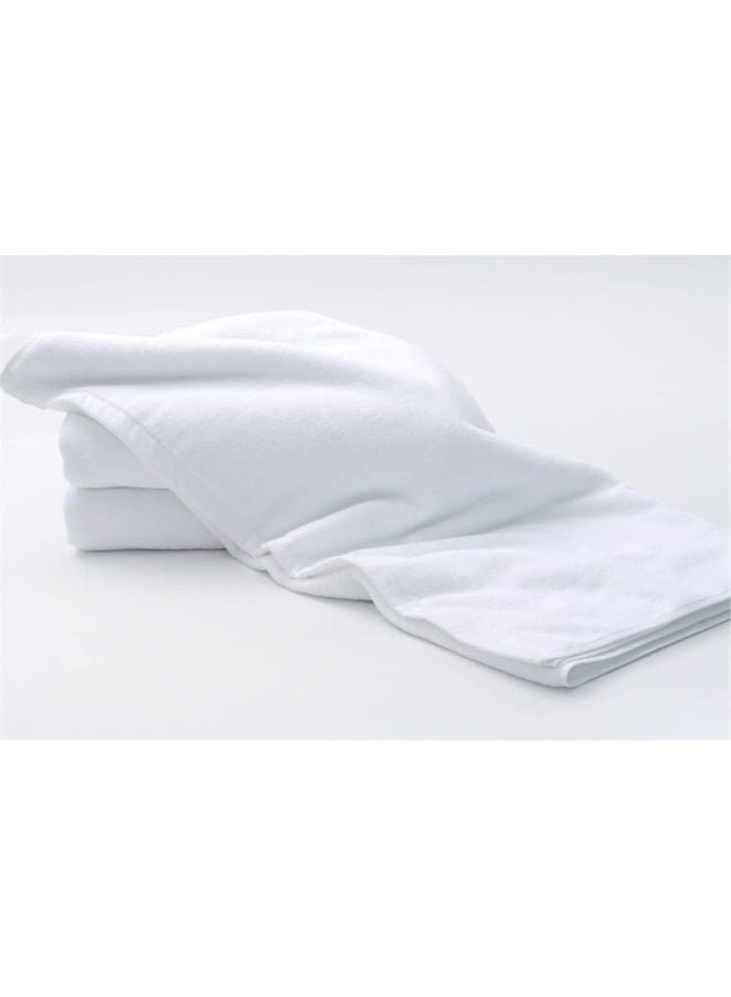 Somer Field Towels - Bath Towels (PACK OF 4 Piece) - Luxurious 500 GSM 100% Ring Spun Cotton - Quick Dry, Highly Absorbent, Soft Feel Towels, Perfect for Daily Use - (white)