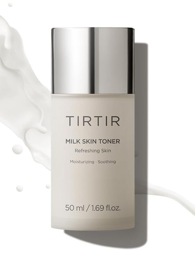 TIRTIR Milk Skin Rice Toner | Deep Moisturizing, Hydrating Toner for face, Niacinamide, Ceramide, Rice Bran Extract, Nature-Oriented Ingredients for Korean Skin Care, Vegan, 1.69 Fl Oz