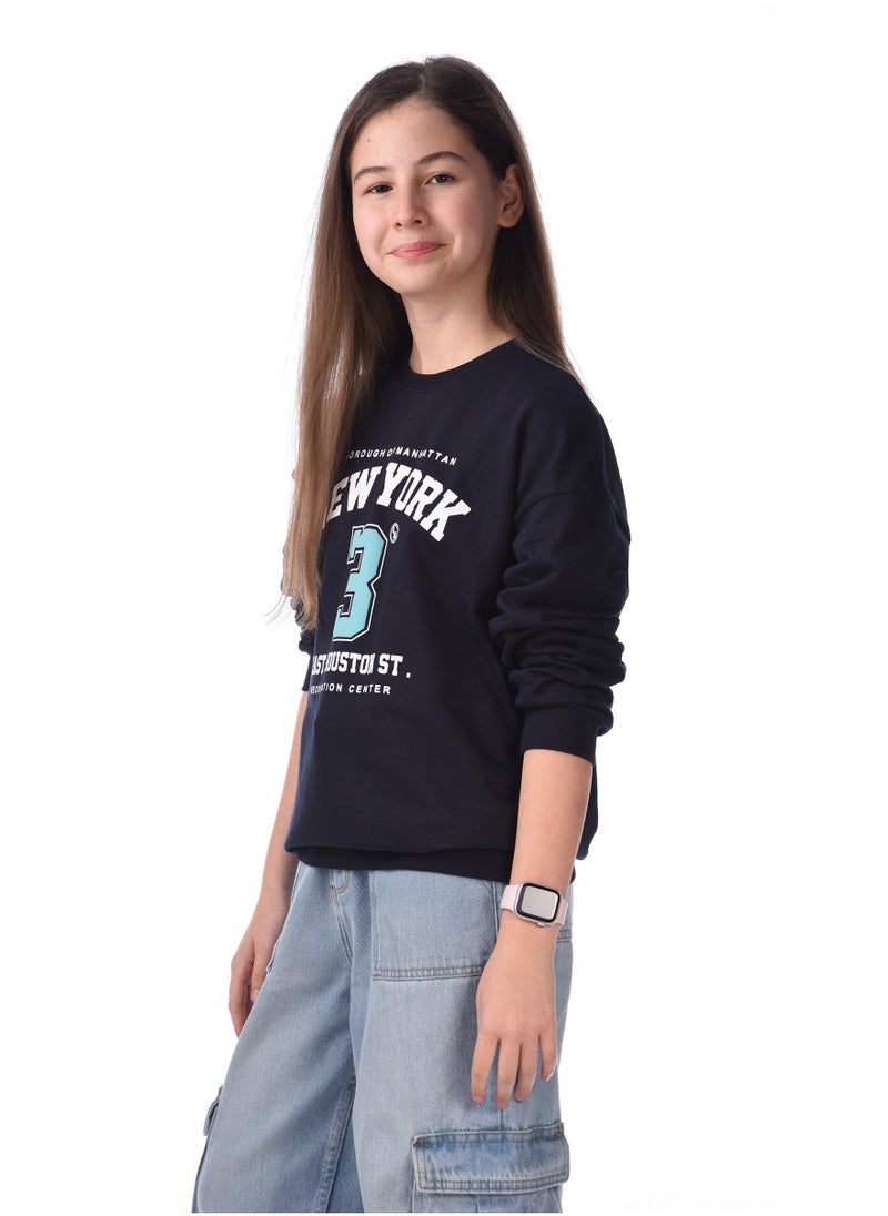 Graphic Printed Comfy Fit Sweatshirt