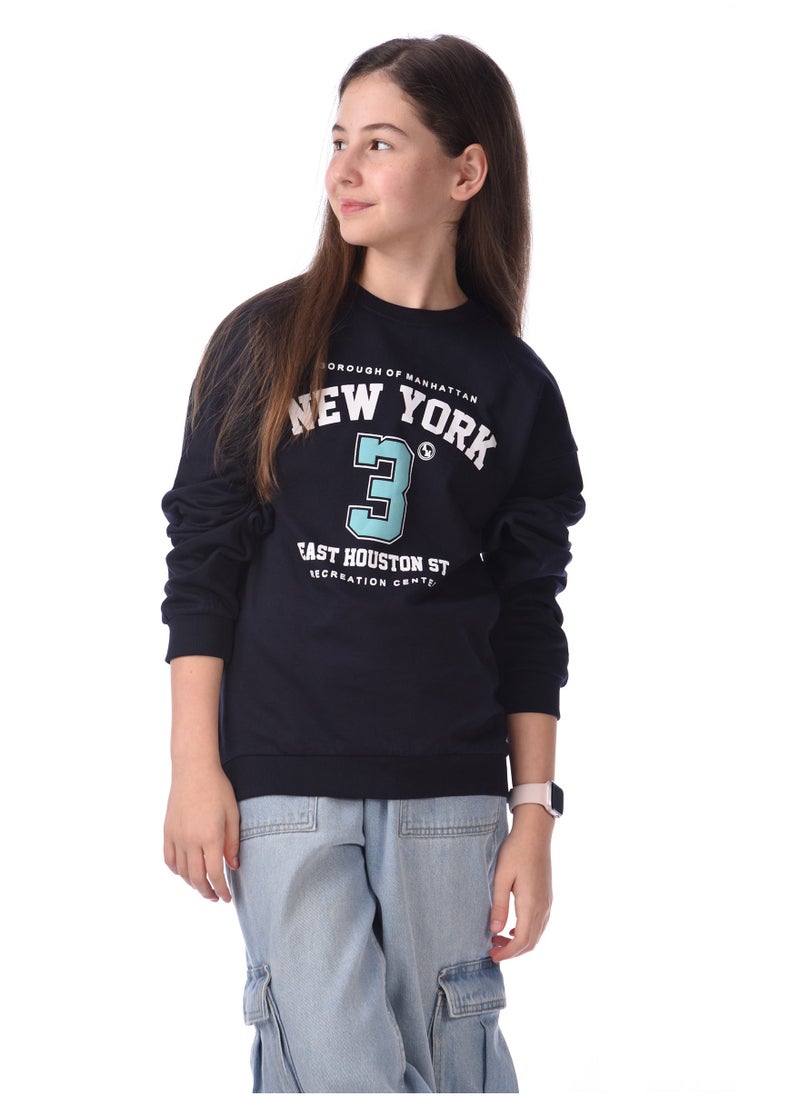 Graphic Printed Comfy Fit Sweatshirt