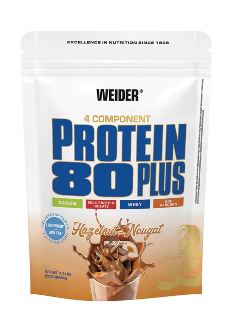 Weider Protein 80 Plus Milk Protein Isolate Hazelnut-N Flavor 500G