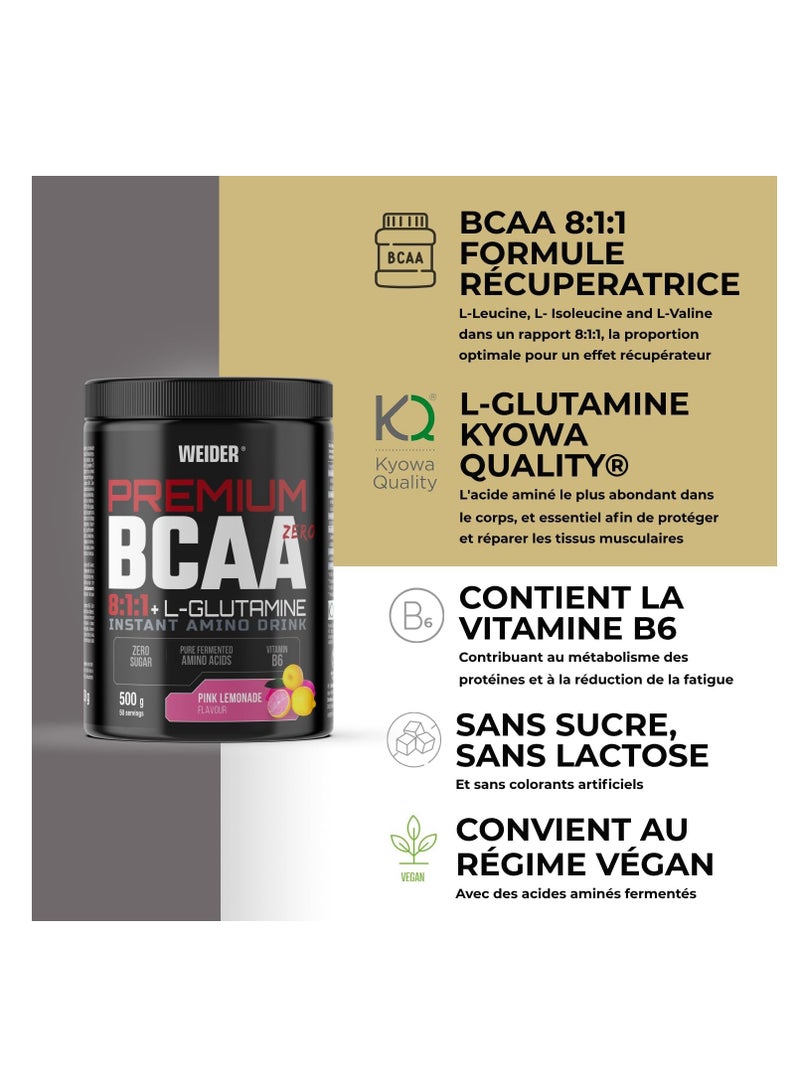 Weider Premium BCAA 8:1:1+Glu Pink Lemonade 500g