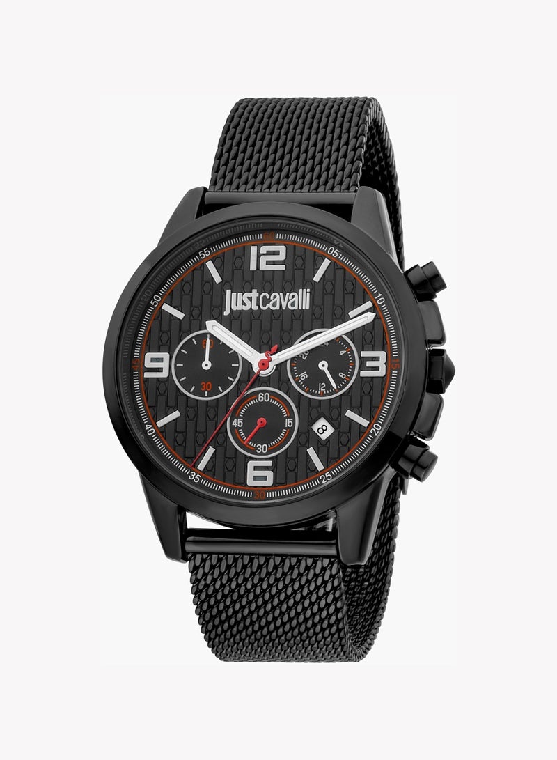 Just Cavalli Metal Chronograph Men's Watch With Black JC1G175M0065