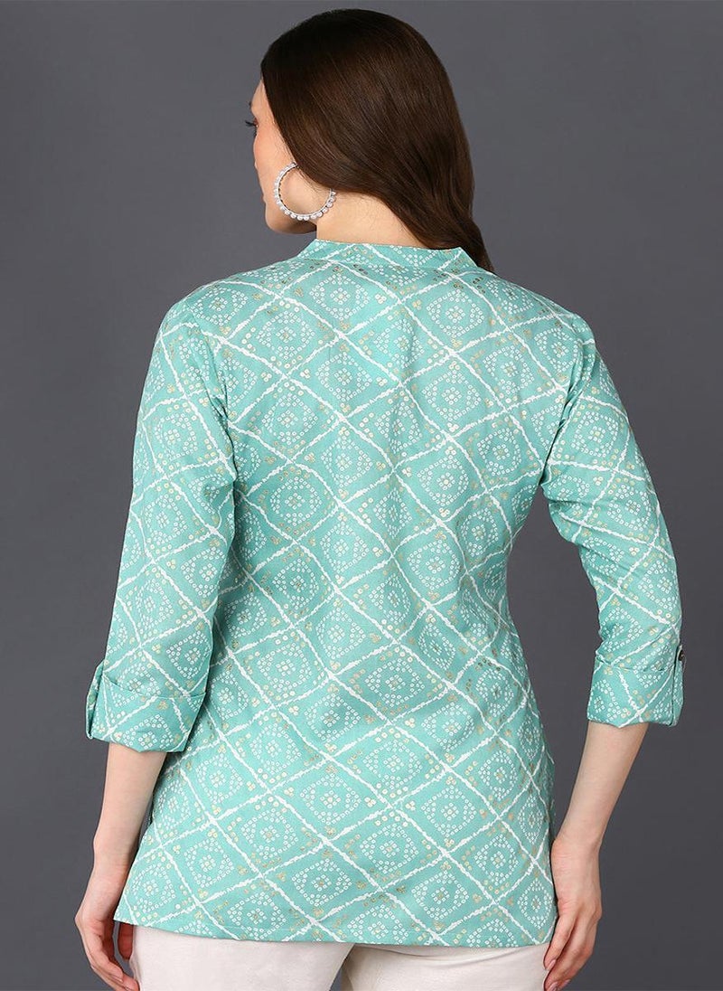 Bandhani Printed Tunic Top