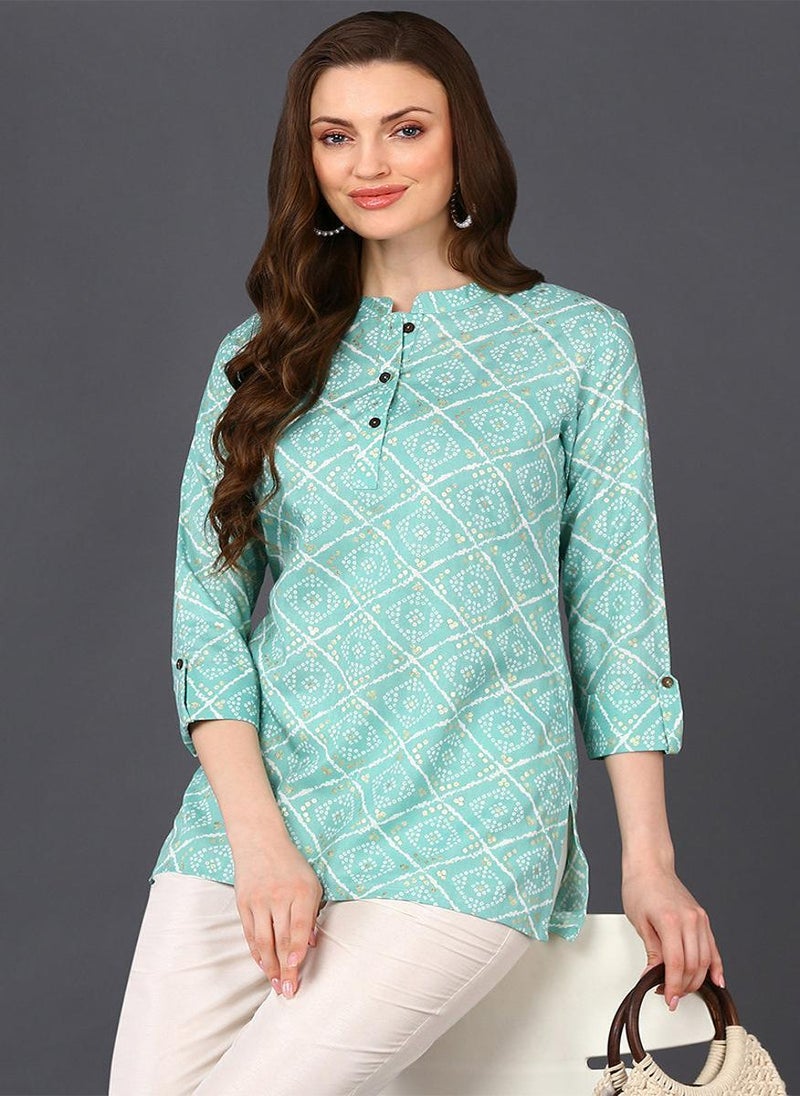 Bandhani Printed Tunic Top