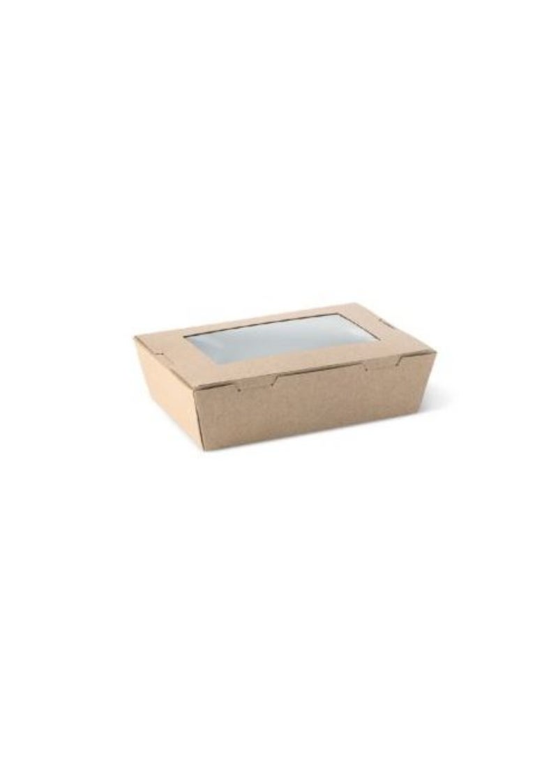 Kraft Touch Meal Box W/Window Small 600Pc