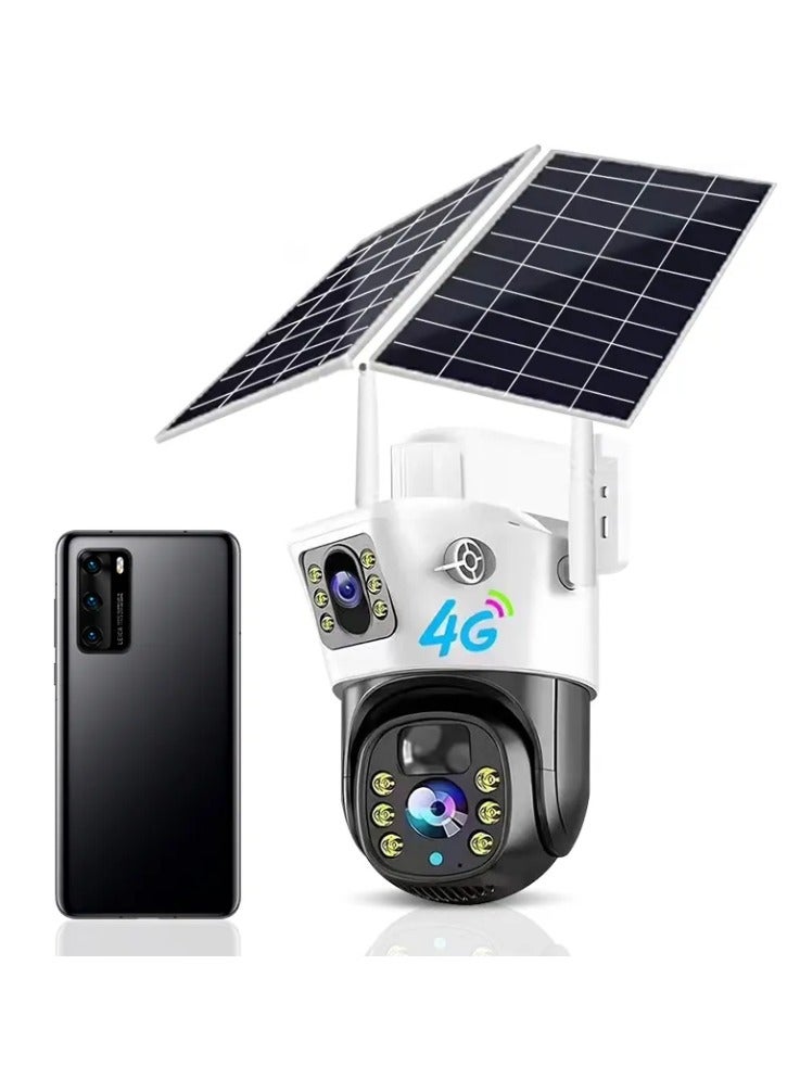 4G Sim Card CCTV Camera Solar Security Camera System Wireless Outdoor V380 pro 4G PTZ Solar Camera